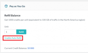 Enable Auto Refill for QUIC.cloud CDN